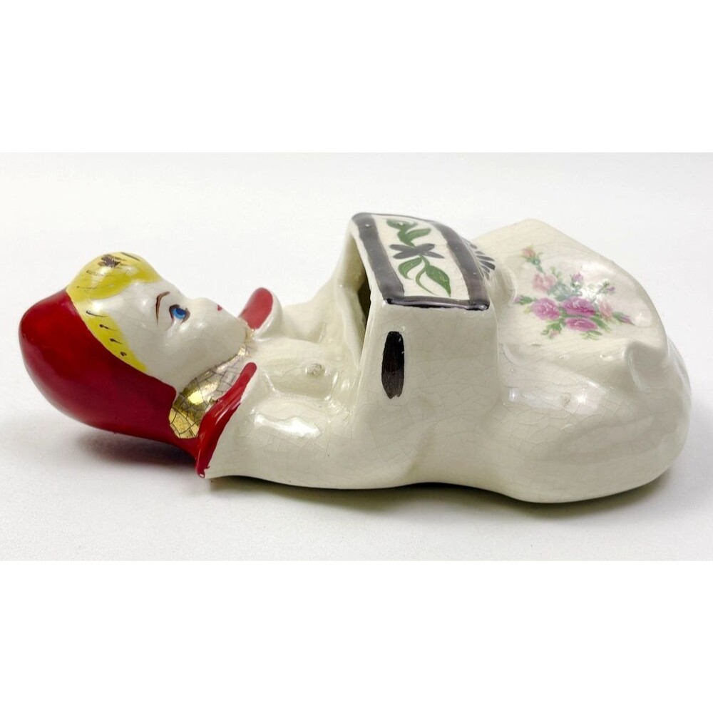 VTG Hull Ware Little Red Riding Hood Wall Pocket Planter Vase - Picture 4 of 16